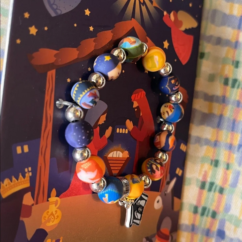 Jilzarah Christmas Story Kids Beaded Bracelet with Story Booklet- NWT